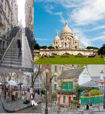 Paris, Montmartre: Ressamlar tepesi Sacré-Coeur Bazilikası, Beyaz Kilise